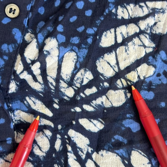 Xirena Sumer Water Floral Blue Top S - Picture 11 of 13